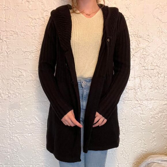 Daisy Fuentes Cardigan Knit Women's XL Black - Picture 4 of 6